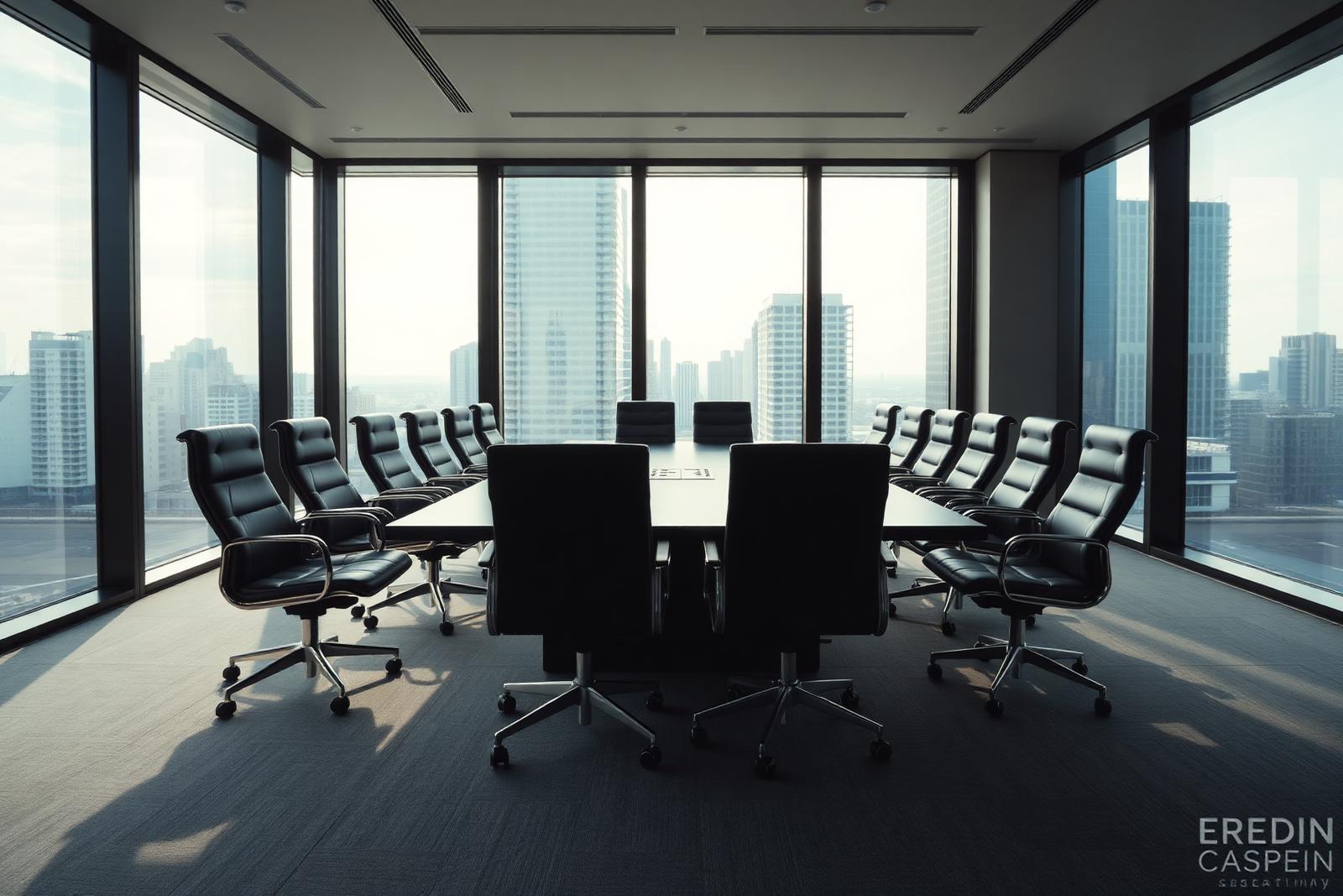 Executive boardroom representing institutional consulting trust